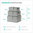 Hamper Baskets Set of 3 - Grey